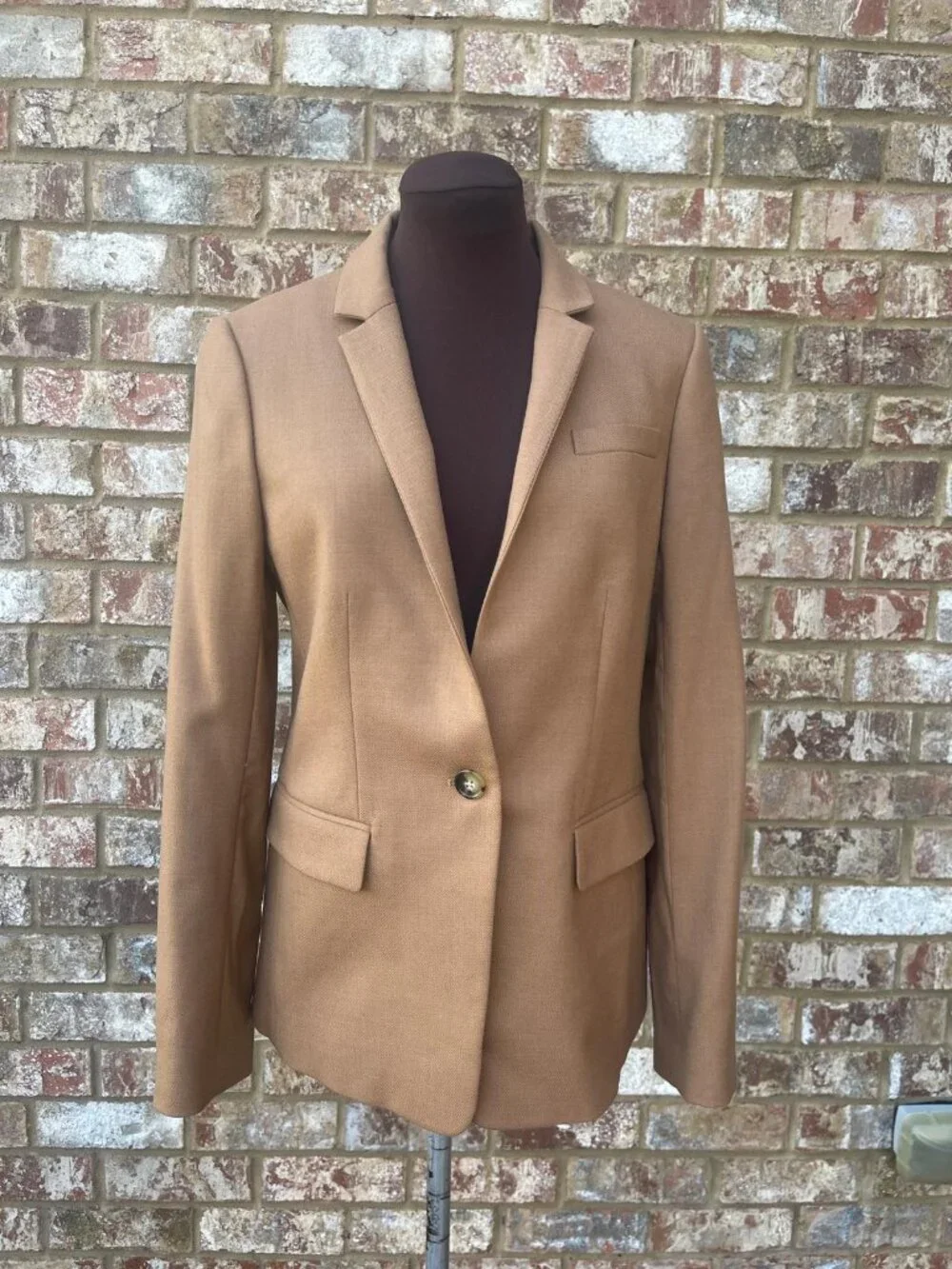 Excellent Condition J. Crew Stand Regent Blazer in Wool Fannel Size 4